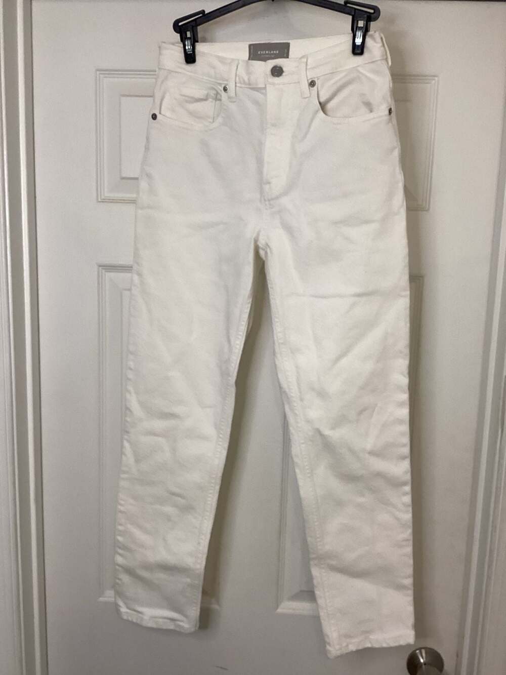 Everlane The Cheeky Jean Crop in White